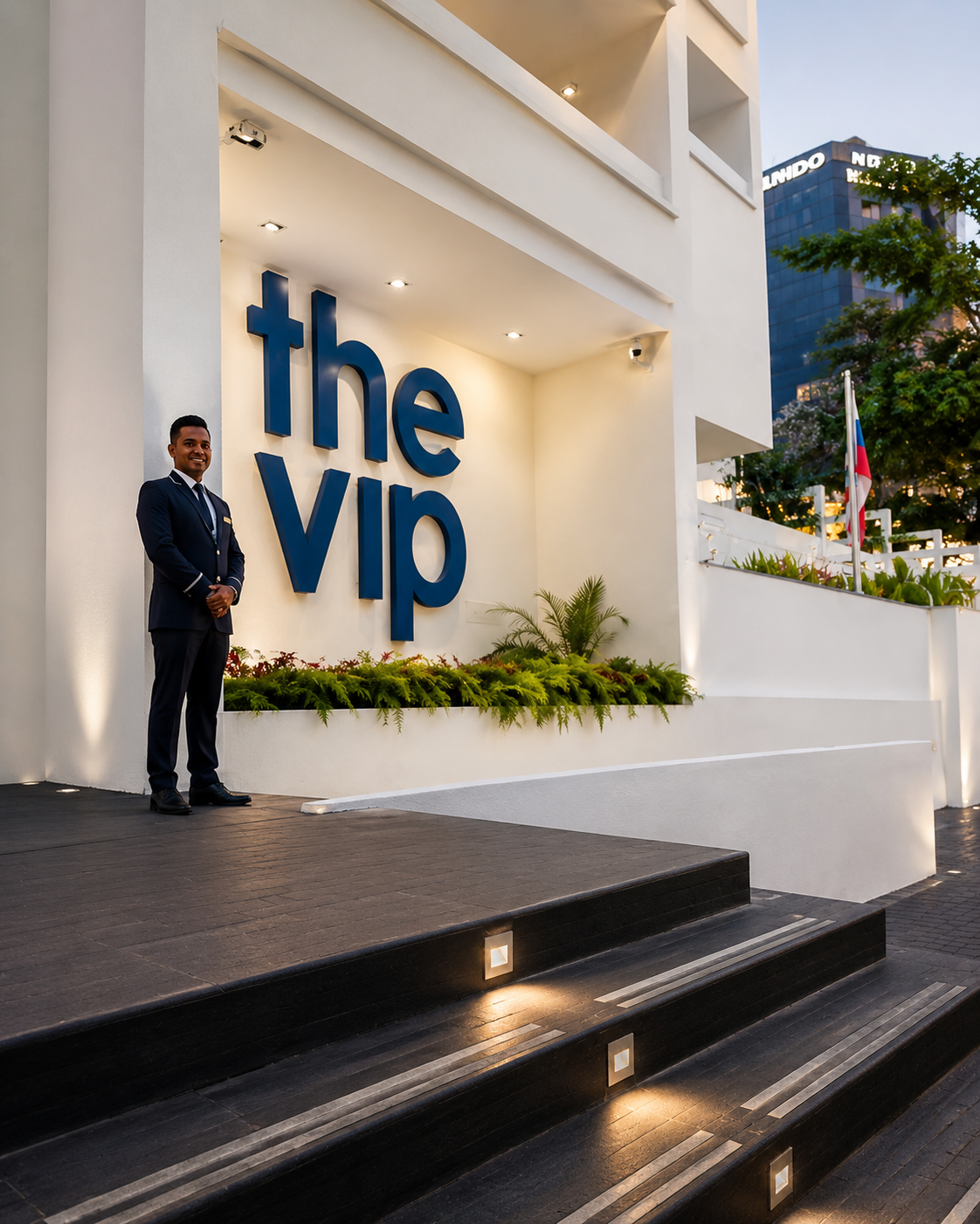 Recepción y bienvenida al hotel — THE VIP CARACAS